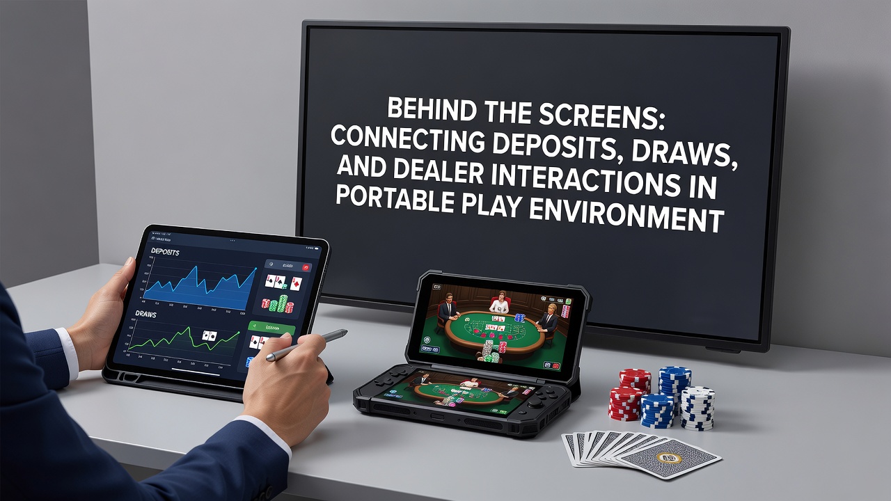 Live dealer table displayed on a smartphone with integrated deposit and draw tracking features