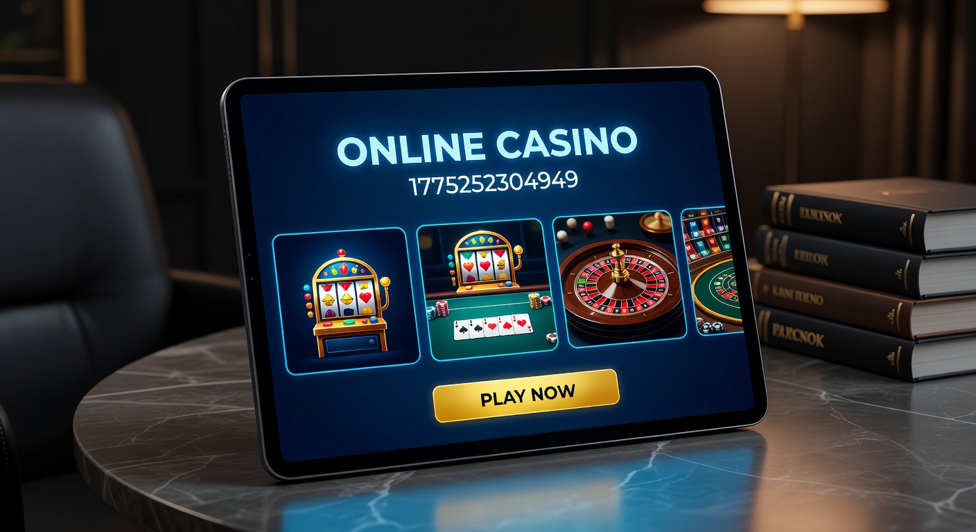 Mobile phone screen showing online casino app with live blackjack in progress, slots grid, and deposit button glowing